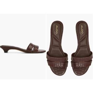 New Aldo Scarletta Kitten Heel Slide Sandal Size 8.5